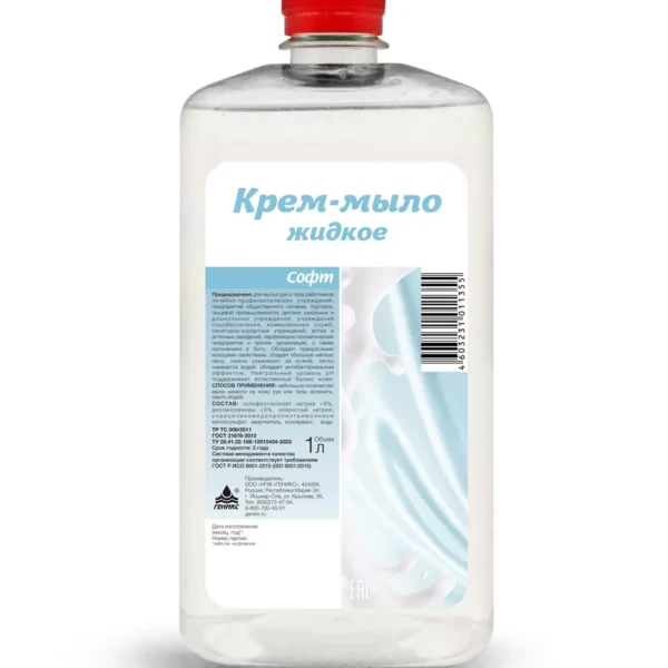 Крем мыло жидкое Ника Софт 1 л