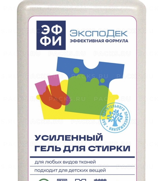 Средство жидкое 1кг для стирки Эффективная формула ЭФФИ усиленное (эксперт 2000)