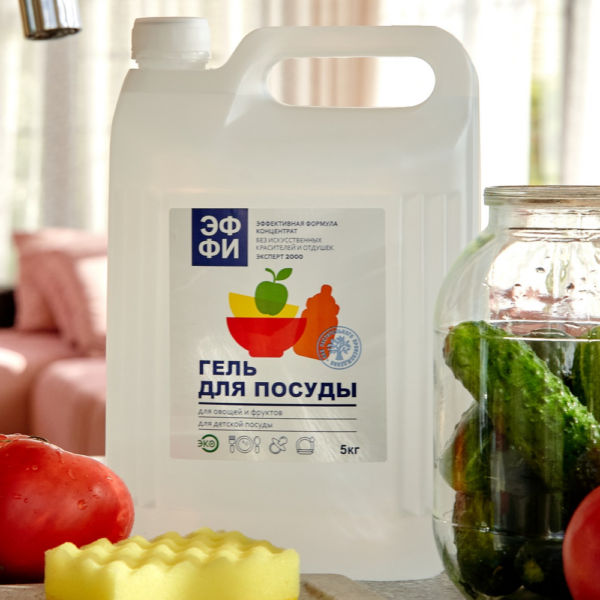 Гель для мытья посуды, овощей, 5 кг